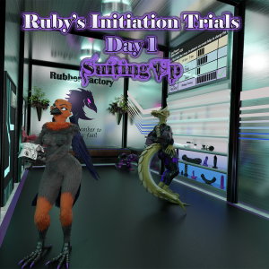 Ruby's Initiation Trials - Day 1 - A Rubber Factory Comic